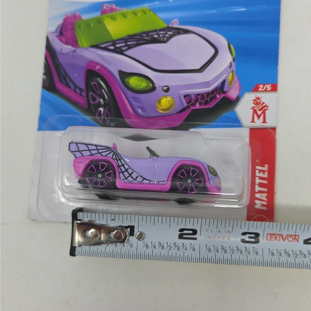 Hot Wheels Monster High Lot 2 Ghoul Mobile 1:64 Pink/Purple Diecast Car Unopened